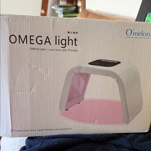 Omega Light LED Therapy Device - White with Pink Accent